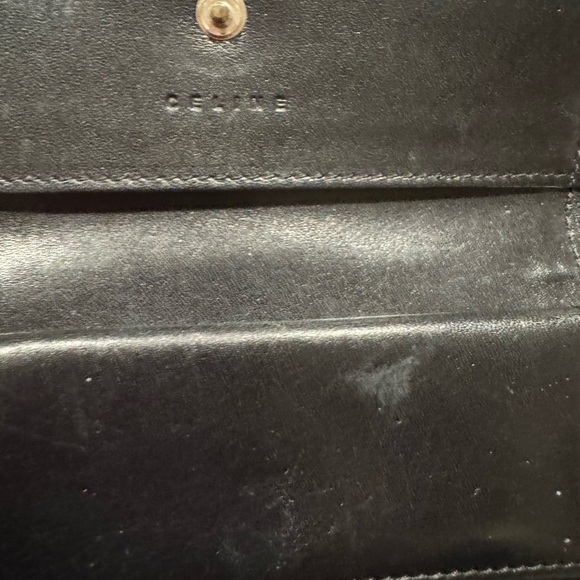 Celine Black Monogram Macadam Canvas Compact Wallet - Picture 8 of 12